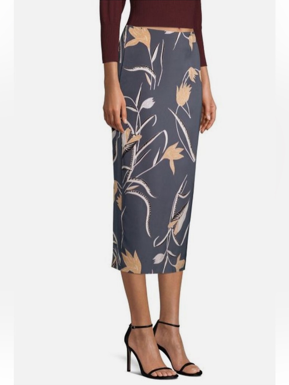 Diane Von Furstenberg Tailored Midi Pencil Skirt